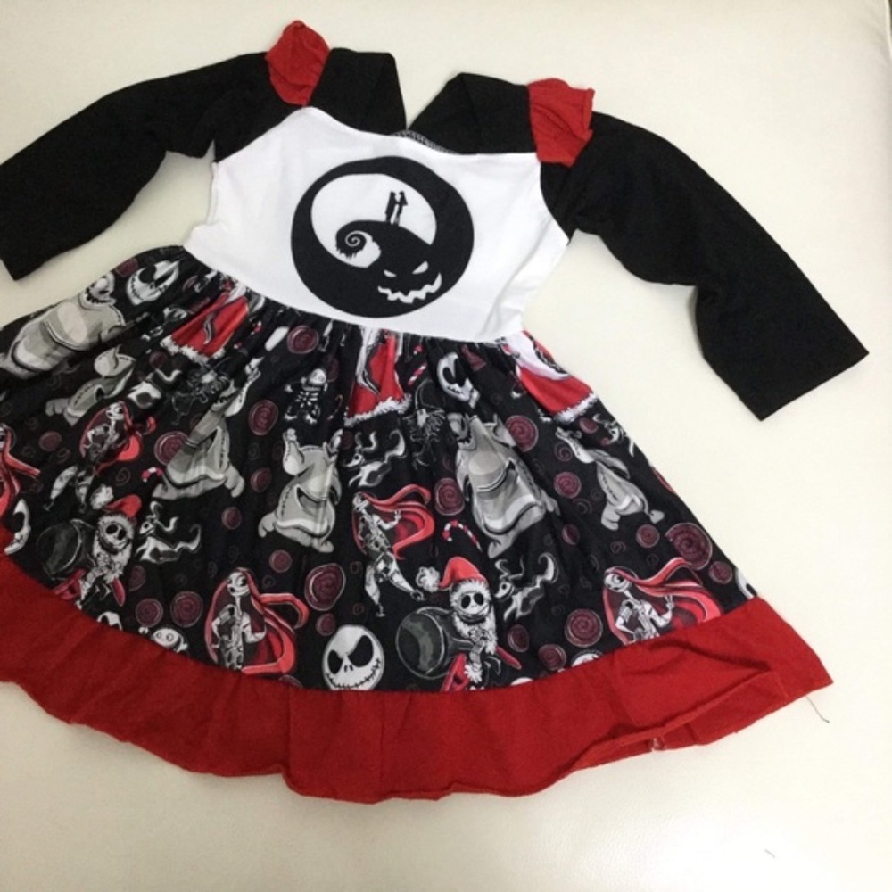 Boutique Cute Girl The Nightmare Before Christmas 🎄 Dress - Picture 2 of 6